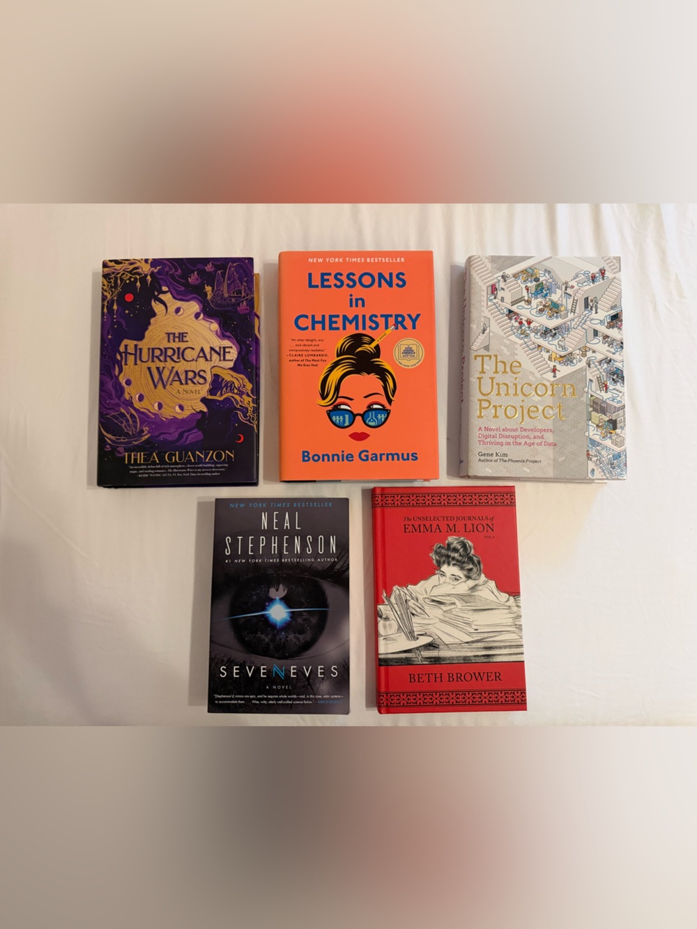 Hardcover Book Lot Sci-Fi Fantasy Literary Fiction 5 Books